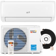 COSTWAY 12,000 BTU Mini Split Air Conditioner, with Heat Pump, Energy Star, 21 S