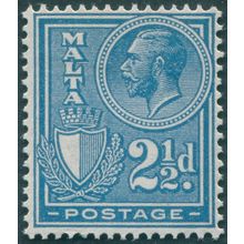 Malta 1927 2½d. blue SG162 unused