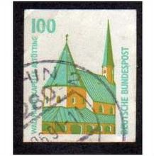 GER 1991 100pf 'TOURIST SIGHTS'( IMPERF EX BOOKLET) FINE USED (EBID1104)