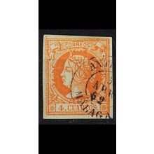 SPANIEN SPAIN [1860] MiNr 0044 ( O/used )