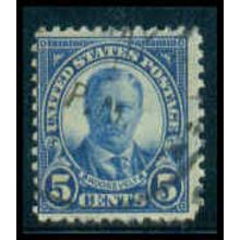 Used 637 5c Theodore Roosevelt Average M09223