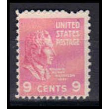 814 9c William Harrison Barely Clears MNH B0307