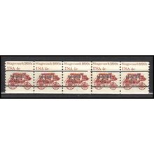 1898Ab 4c Stagecoach Fine MNH Dry Gum PNC 6/5 Line Gap AA0080