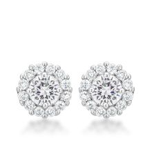Bella Bridal Earrings in Clear
