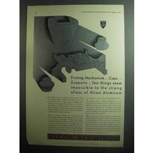 1931 Alcoa Aluminum Ad - Printing Mechanism Caps
