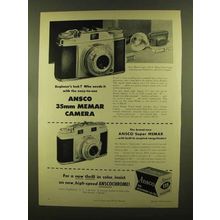 1956 Ansco Memar and Super Memar Camera Ad