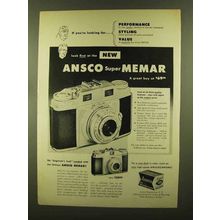 1956 Ansco Super Memar Camera Ad - If you're looking