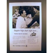 1959 Bell Telephone Ad - Happier Trips Start Right Here