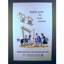 1959 Bell Telephone Ad - Excpected Guests Are Welcome