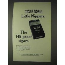 1970 Wolf Bros. Little Nipper Cigars Ad - 149-Proof