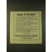 1960 Merrill Lynch Ad - Change - for the better