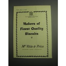 1948 McVitie & Price Biscuits Ad - Makers of finest quality biscuits