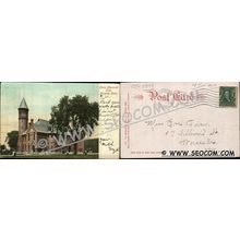CT Norwich Postcard Slater Memorial Hall Undivided Back ct_box4~2397