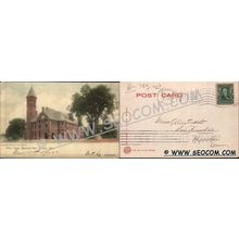 CT Norwich Postcard Slater Memorial Hall Undivided Back Rotograph Co Card ~2400