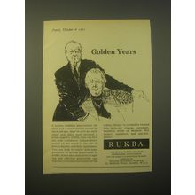 1965 RUKBA The Royal United Kingdom Beneficent Association Ad - Golden years