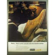 1967 Barker Lazy B Suede Shoes Ad - Relax. Here come casuals