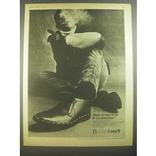 1967 Barker Lazy B Suede Shoes Ad - Where do Lazy B's go in the wintertime