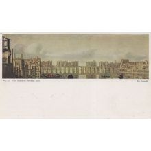 Old London Bridge in 1630 Ken Wood Antique Postcard