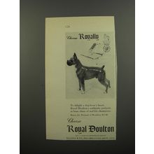 1953 Royal Doulton Boxer Porcelain Figurine Advertisement - Choose Royally