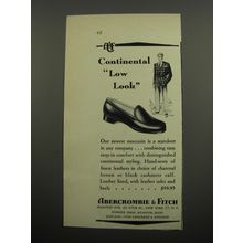 1955 Abercrombie & Fitch Shoes Ad - Continental Low Look