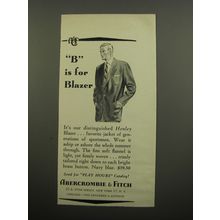 1955 Abercrombie & Fitch Henley Blazer Ad - B is for Blazer