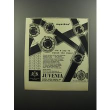 1956 Juvenia Mystere Watch Ad - It's a joy to watch the time