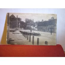 sheep, LACOCK, WILTSHIRE unused antique postcard by R. Wilkinson of Trowbridge =