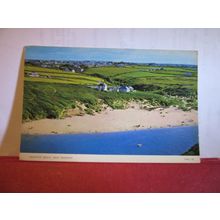 CRANTOCK BEACH, NEWQUAY, Cornwall .. used postcard by Jarrold 1982 pm =