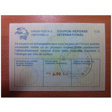 Israël 6,90 L.I. 19.4.1978 UPU COUPON-REPONSE INTERNATIONAL C22 C 22