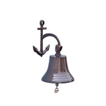 Antique Copper Hanging Anchor Bell 12""