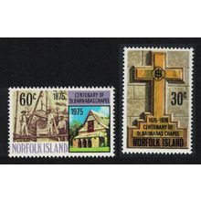 Norfolk St Barnabus Chapel 2v 1975 MNH SG#168-169 Sc#190-191