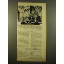 1961 Christian Children's Fund Ad - This is The Hiet Family in Vietnam