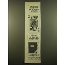 1961 Congress Playing Cards Advertisement - The prettiest playing cards