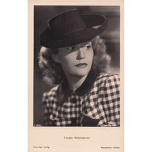 Hilde Weissner German Film Actress Old Real Photo Postcard