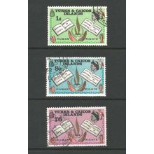 Turks & Caicos Islands 1968 Human Rights Year, used set. SG291-3