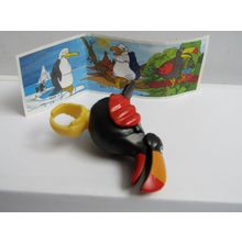 Kinder Surprise Toy 2001 K01-7 Toucan Perch Ring - With Insert