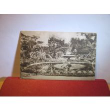 ROSE GARDEN, WOOLTON WOOD, LIVERPOOL. used vintage postcard 1940 pm =