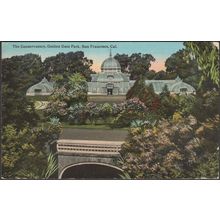 The Conservatory, Golden Gate Park, San Francisco, c.1910 - Woolworth's Postcard