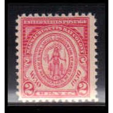 682 2c Massachusetts Just Clears MNH O1766