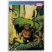 STAR WARS ' GALAXY series 1 ' card # 129 (1993)
