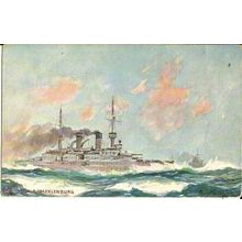 Naval SMS MECKLENBURG Tuck Oilette Postcard (9300)