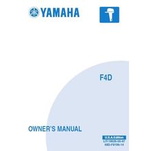 YAMAHA F4D OWNERS MANUAL 2004 OUTBOARD MOTOR 68 PAGES IN ENGLISH USA EDITION