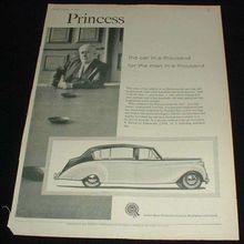 1959 Princess Car Ad, The Prestige of a Princess NICE!!