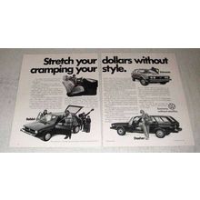 1977 Volkswagen Scirocco, Dasher and Rabbit Ad