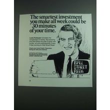 1984 Wall Street Week PBS TV Show Ad - Louis Rukeyser