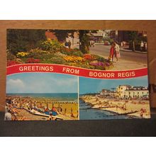 multiview, BOGNOR REGIS, SUSSEX used postcard by Constance not posted =