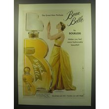 1949 Bourjois Beau Belle Perfume Ad - The Great New Perfume