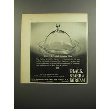 1952 Black, Star & Gorham Leerdam Covered Crystal Serving Dish Advertisement