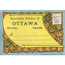 Souvenir Folder Of Ottawa Old Canadian Postcard Photo Folding Book