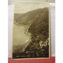 CLIFFS, CLOVELLY, DEVON unused antique postcard RP by F. Frith =